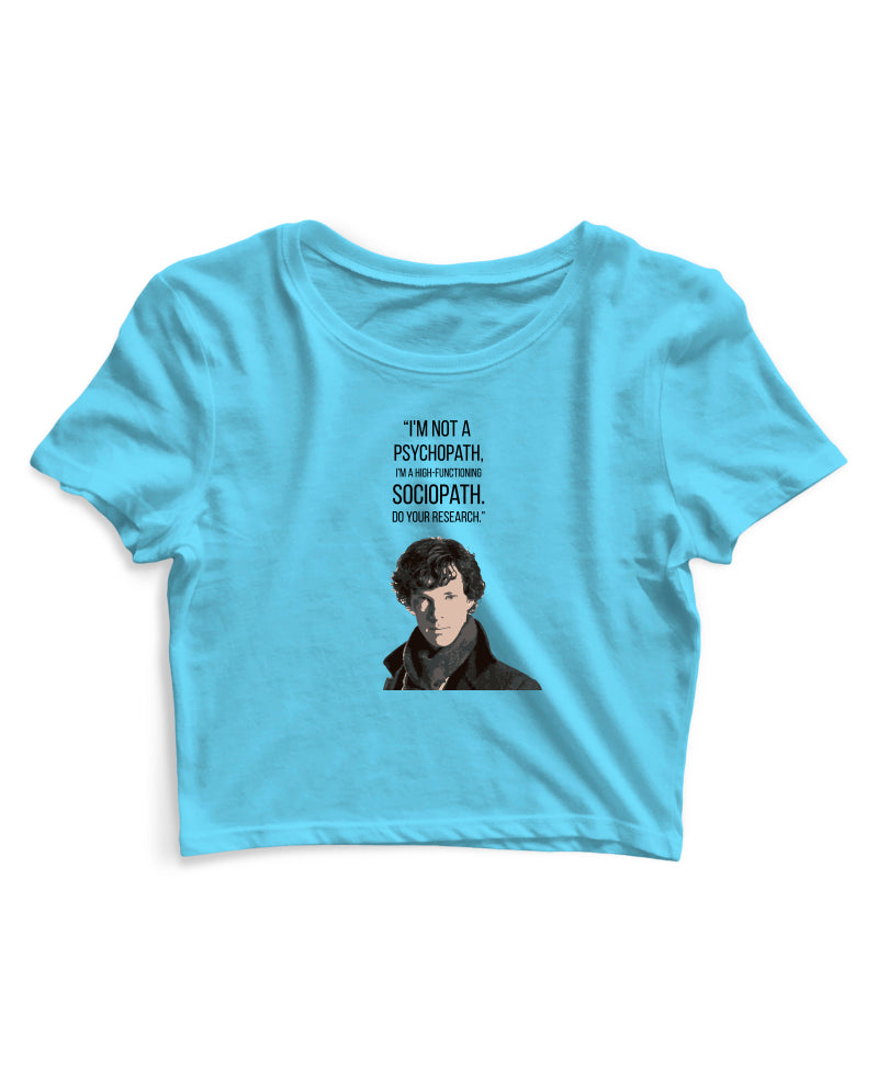 High Functioning Sociopath - Women's Crop Top
