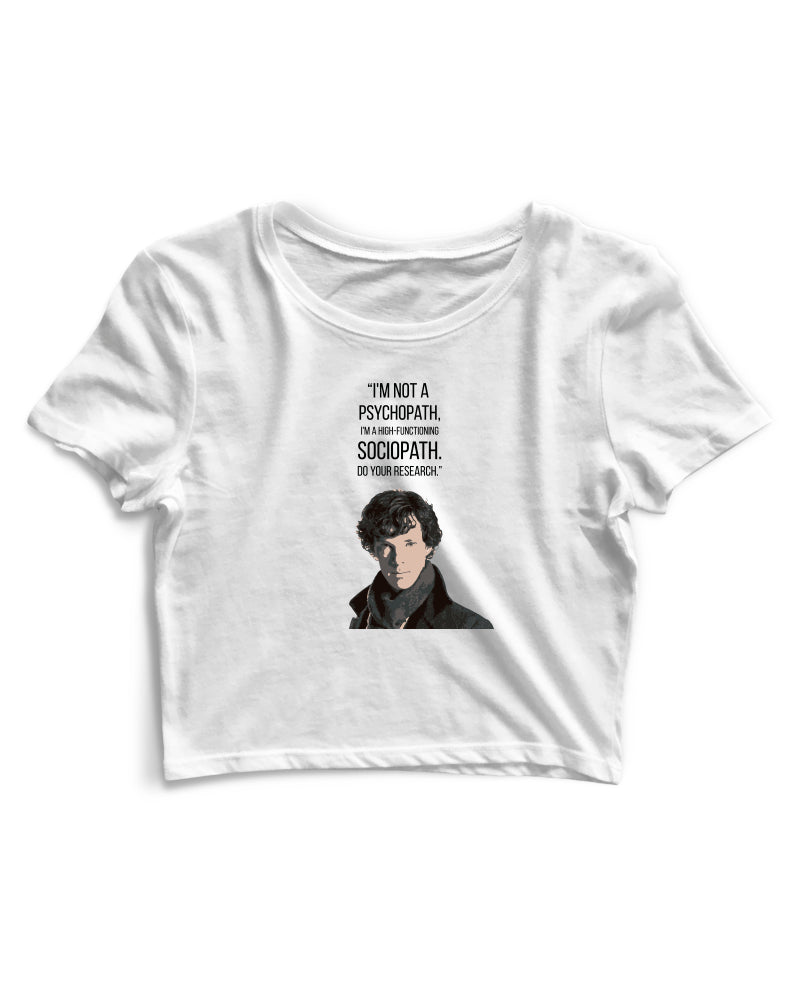 High Functioning Sociopath - Women's Crop Top