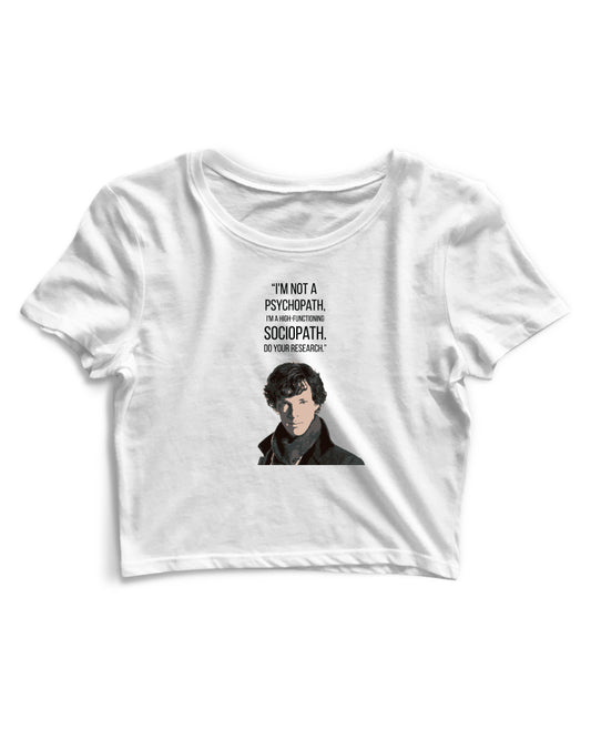 High Functioning Sociopath - Women's Crop Top