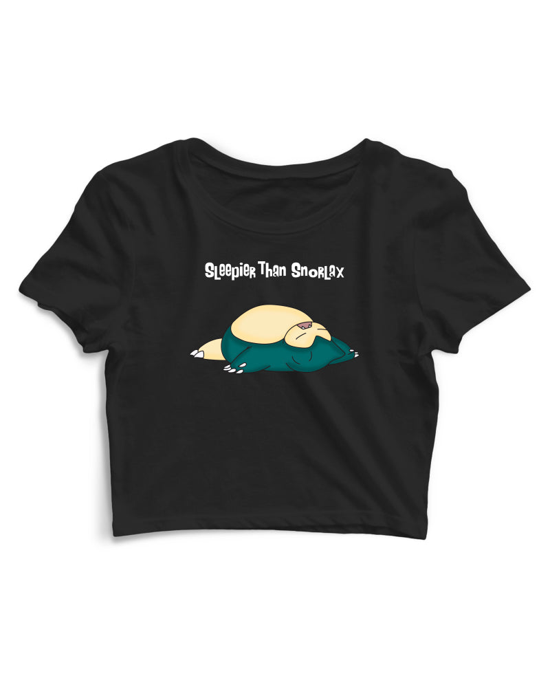 Sleepier Than Snorlax - Women's Crop Top