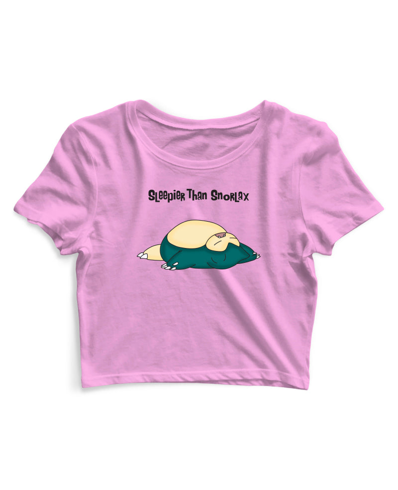 Sleepier Than Snorlax - Women's Crop Top