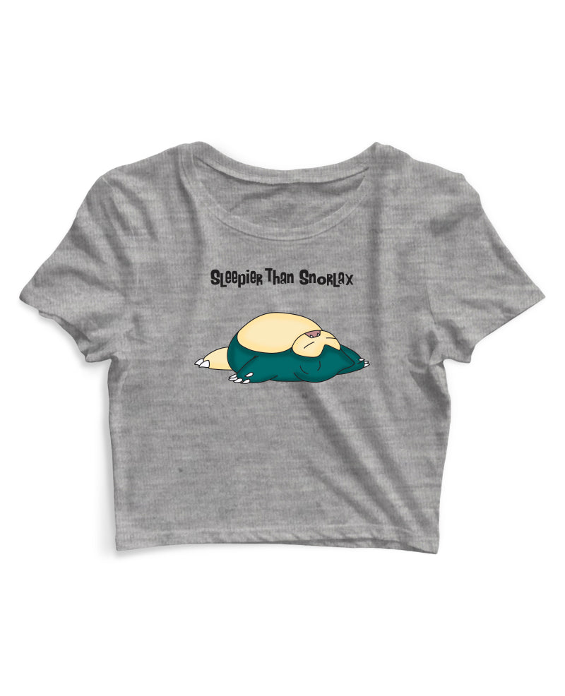 Sleepier Than Snorlax - Women's Crop Top