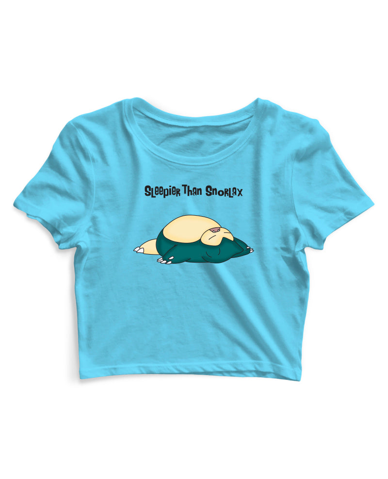 Sleepier Than Snorlax - Women's Crop Top