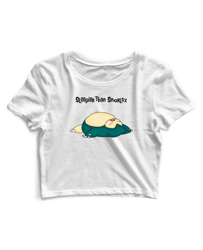 Sleepier Than Snorlax - Women's Crop Top