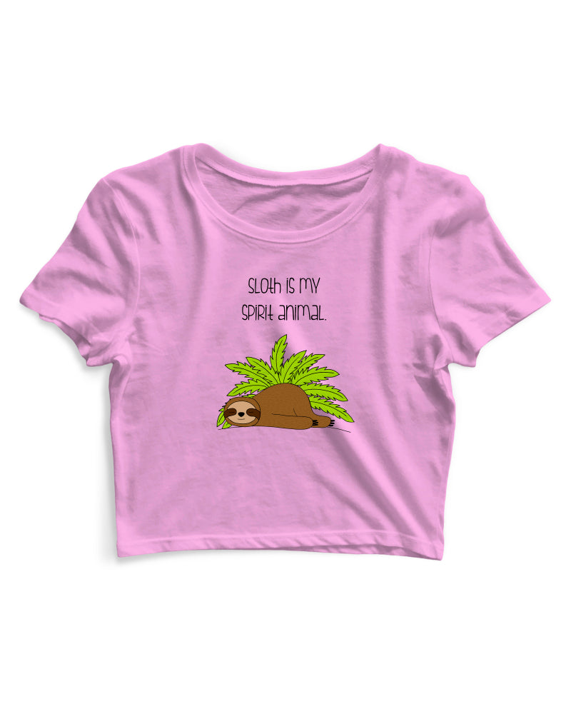Sloth Is My Spirit Animal - Women's Crop Top