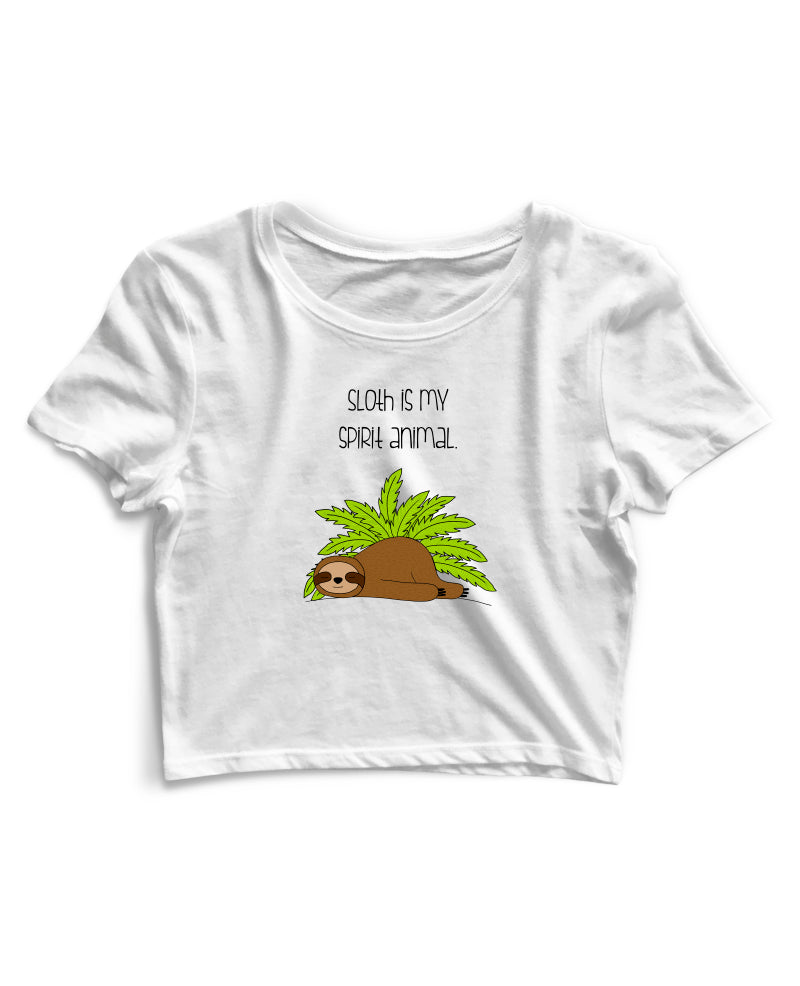 Sloth Is My Spirit Animal - Women's Crop Top