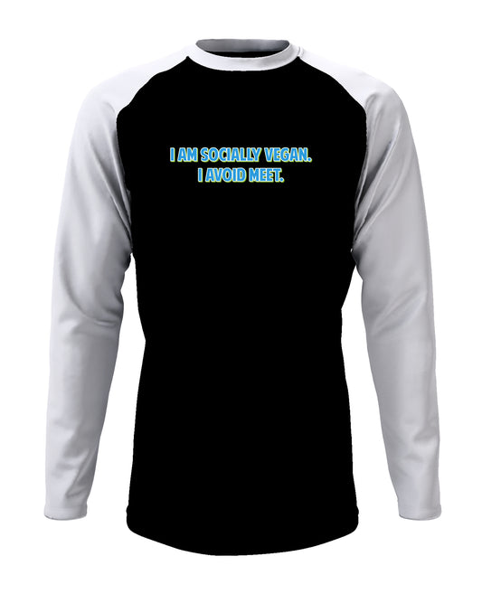 Socially Vegan - Men’s Full Sleeve Raglan T-shirt
