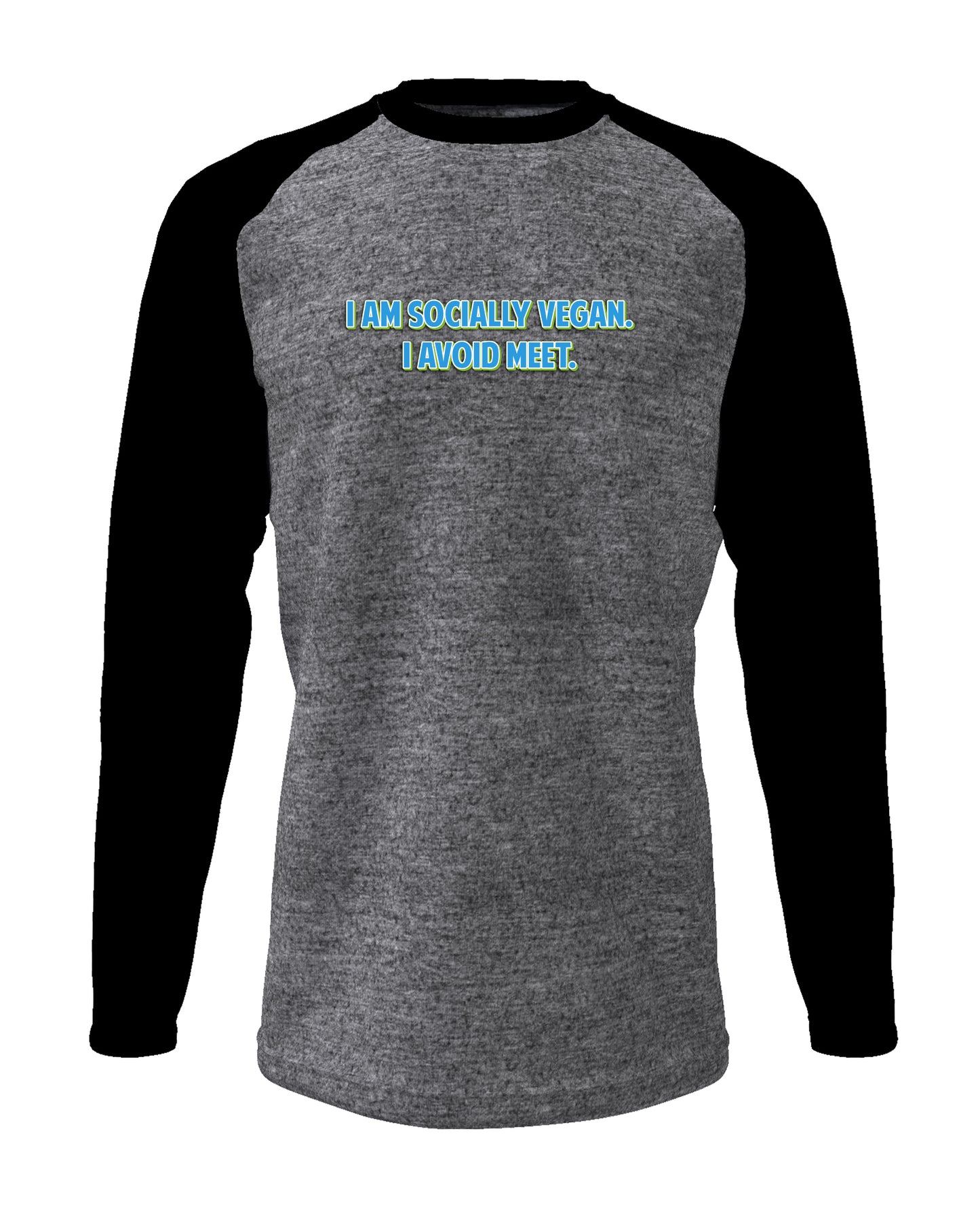 Socially Vegan - Men’s Full Sleeve Raglan T-shirt