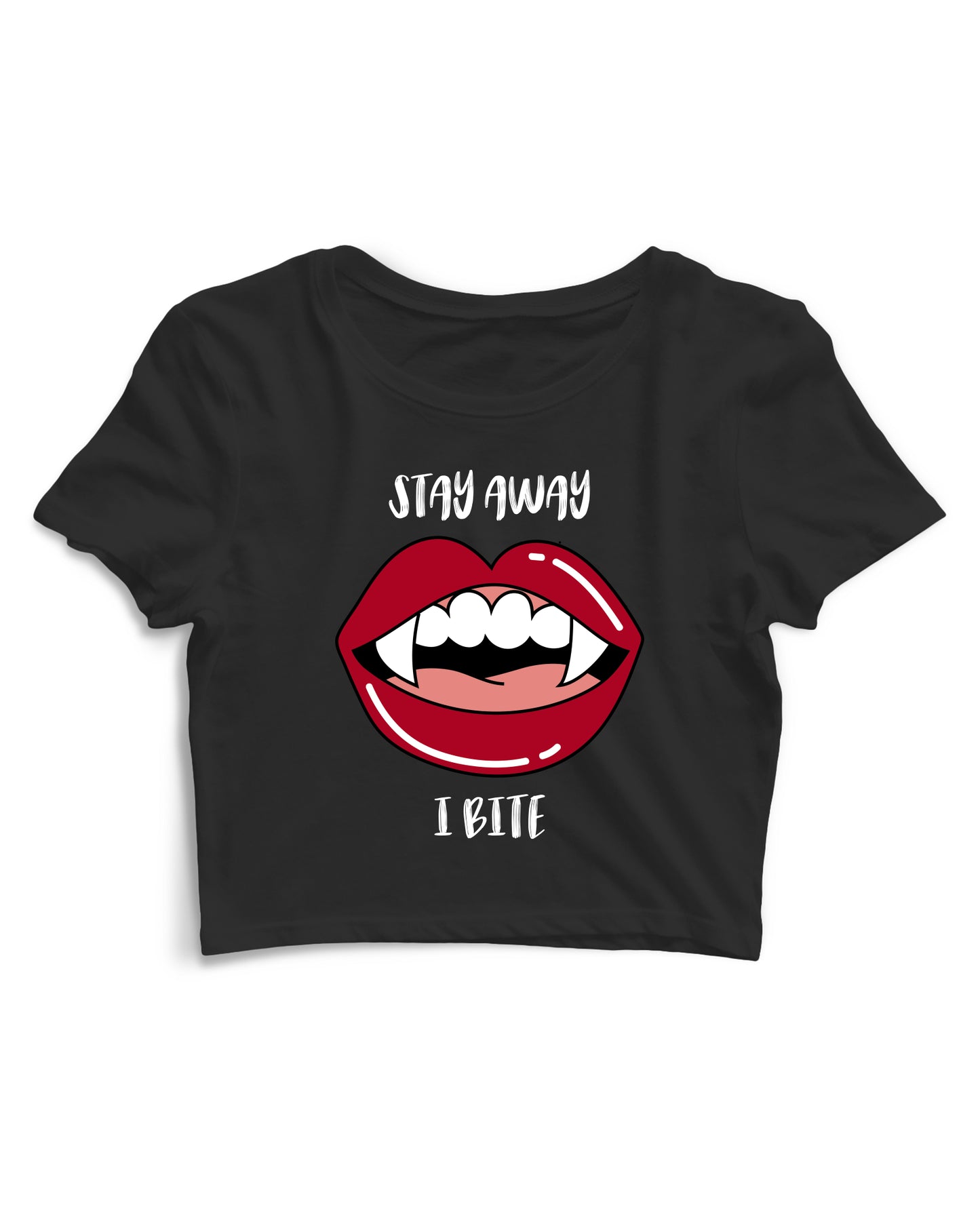 Stay Away I Bite - Women's Crop Top