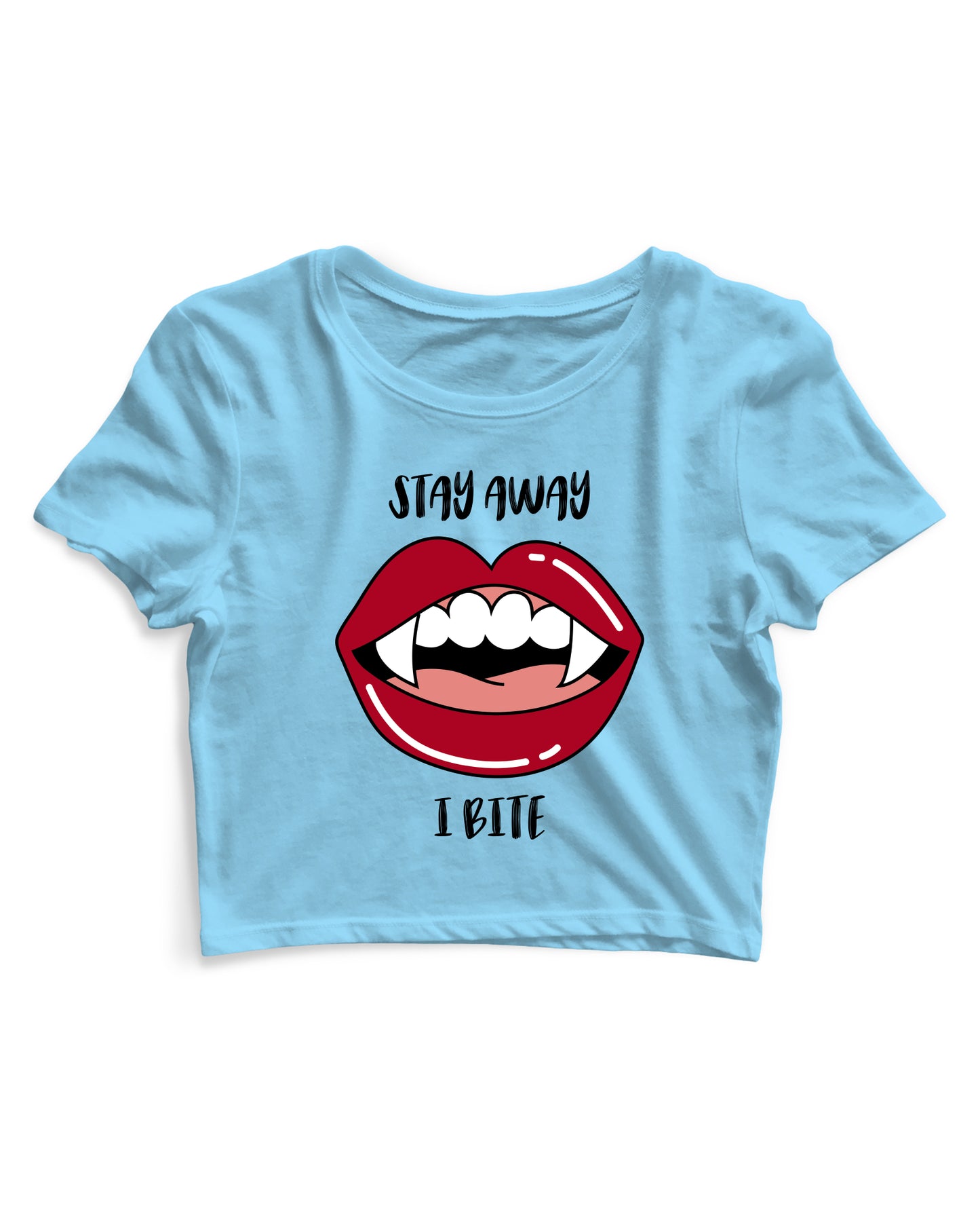 Stay Away I Bite - Women's Crop Top