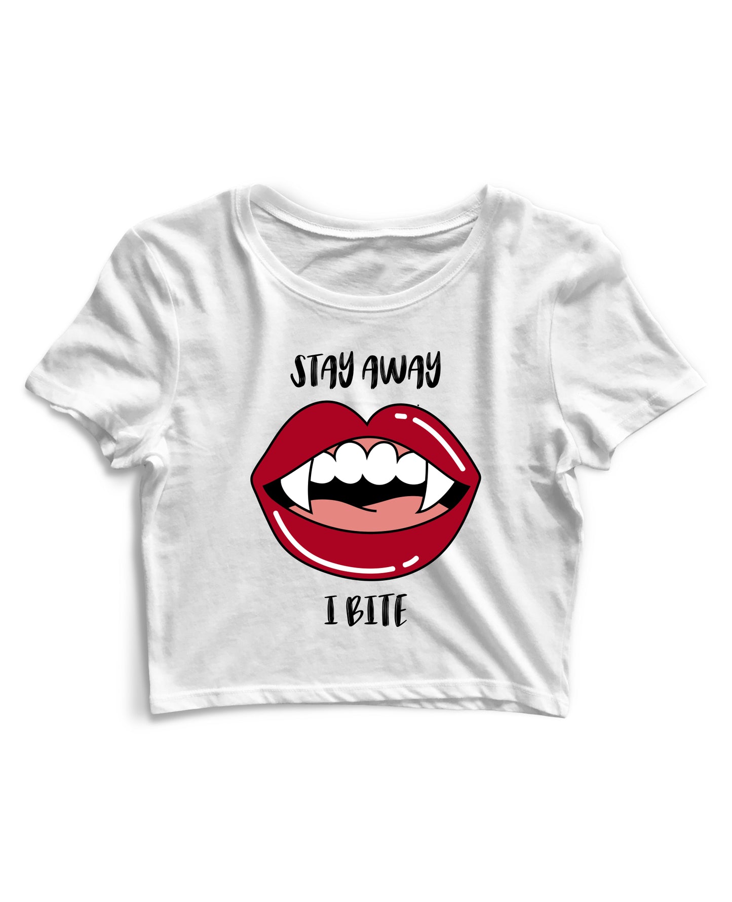 Stay Away I Bite - Women's Crop Top