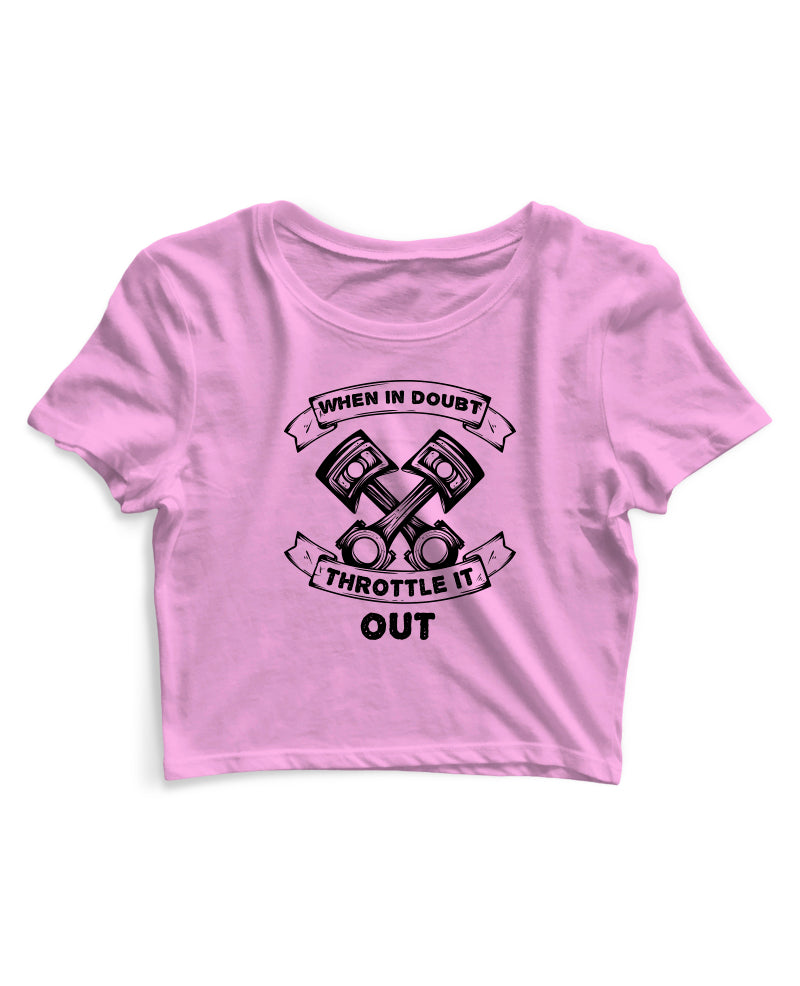 Throttle It Out - Women's Crop Top